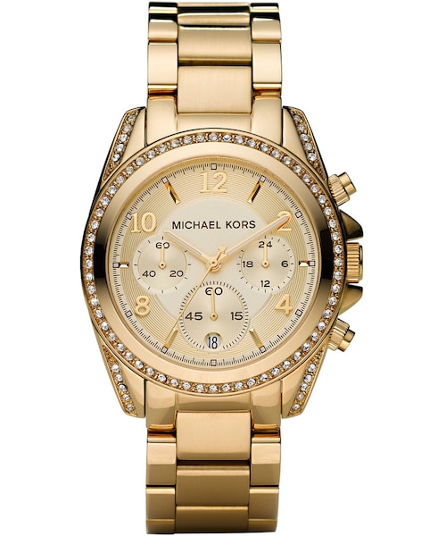 MICHAEL KORS(マイケルコース)の「Michael Kors Golden Runway Watch with Glitz(アナログ腕時計・レディース・GOLD)」の1枚目の写真