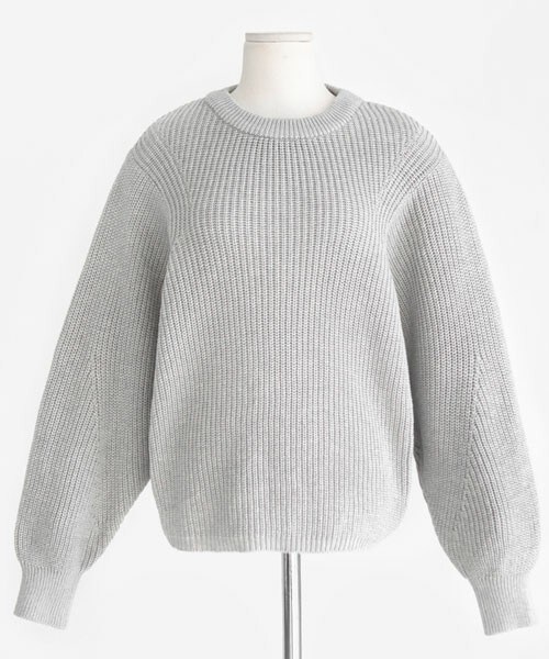 DHOLIC（ディーホリック）の「グレイッシュカラールーズニット（ニット/セーター・レディース・ライトピンク/アイボリー/ダークグレー/ブルー/ライトグレー/ライトベージュ・FREE）」の4枚目の写真