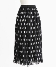 DHOLIC | ドット柄プリーツシフォンミディスカート(スカート)