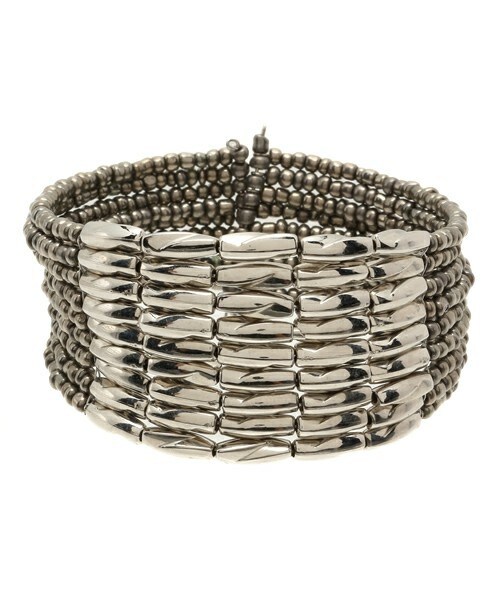 HELIOPOLE(エリオポール)の「PAS DE PROBLEME 9連ビーズバングル(バングル/リストバンド・レディース・ホワイト/ブラック/グレー/シルバー/ゴールド・FREE)」の3枚目の写真