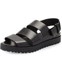alexanderwang | Alexander Wang Alisha Leather Slingback Flat Sandal, Black(サンダル)