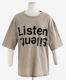 DHOLIC | ListenロゴTシャツ(Tシャツ/カットソー)