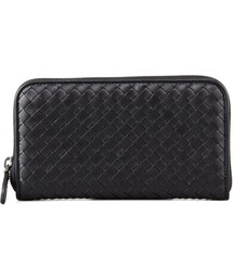 BOTTEGA VENETA | Bottega Veneta Continental Zip-Around Wallet, Black(財布)