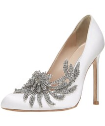 MANOLO BLAHNIK マノロブラニク BB flat 36.5 ホワイト Manolo Blahnik(マノロ ブラニク) BBFLATポインテッドトゥ