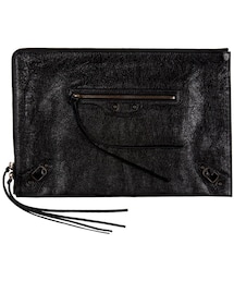 BALENCIAGA | Balenciaga Classic Flat Zip Pouch, Black(クラッチバッグ)