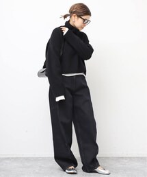 Deuxieme Classe★Cropped タートルネックプルオーバー赤 refind タートルネックプルオーバー（ニット／セーター）｜Deuxieme