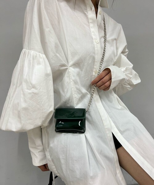 WHO'S WHO gallery（フーズフーギャラリー）の「SixMミニミニBAG（ショルダーバッグ・レディース・オフホワイト/レッド/ダークグリーン/ブラック/シルバー・F）」の3枚目の写真