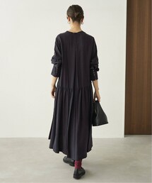 【24AW 洗える】ヴェルメイユパーイエナ キュプラフィブリルギャザーワンピース VERMEIL par iena（ヴェルメイユパーイエナ）の「《追加予約》キュプラ