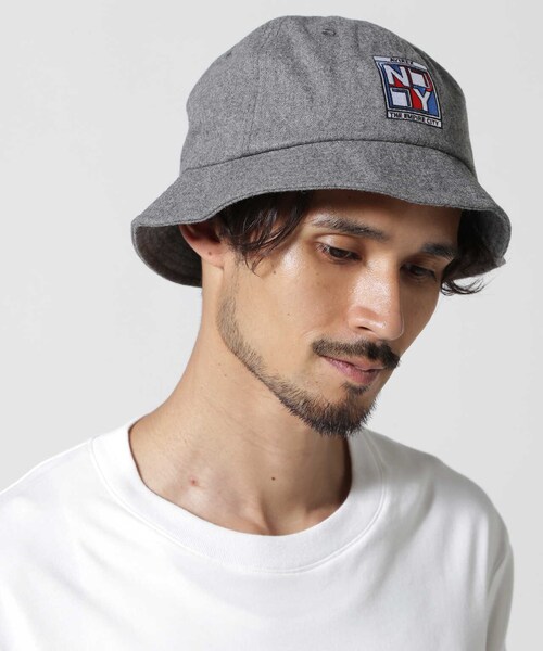 AVIREX（アヴィレックス）の「WAPPEN METRO HAT / ワッペン メトロ ハット / AVIREX / アヴィレックス（帽子・ブラック/グレー・F）」の2枚目の写真