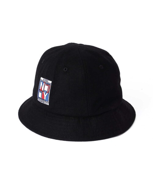 AVIREX（アヴィレックス）の「WAPPEN METRO HAT / ワッペン メトロ ハット / AVIREX / アヴィレックス（帽子・ブラック/グレー・F）」の4枚目の写真