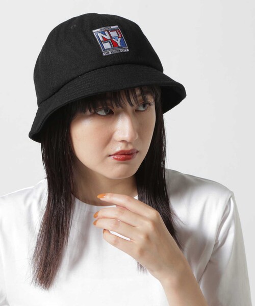 AVIREX（アヴィレックス）の「WAPPEN METRO HAT / ワッペン メトロ ハット / AVIREX / アヴィレックス（帽子・ブラック/グレー・F）」の3枚目の写真