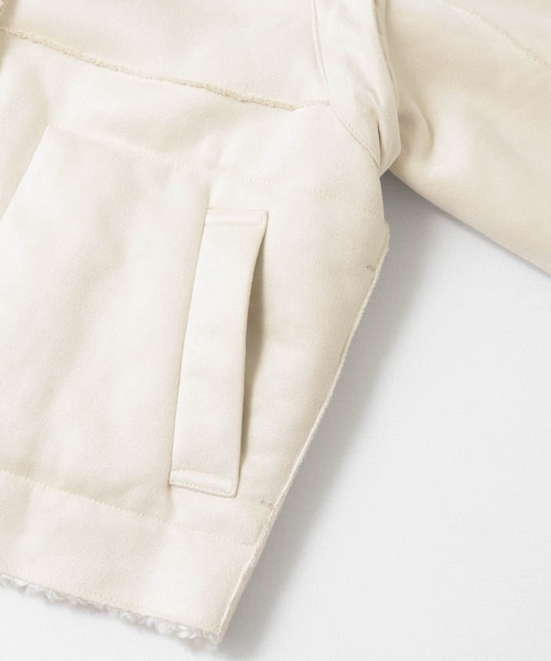 KBF（ケイビーエフ）の「ネックウォーマーSETマルチWAYボアジャケット（ジャケット/アウター・レディース・IVORY MIX/CCL MIX/BEIGE MIX・one）」の22枚目の写真