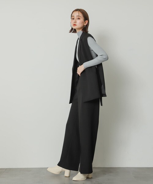SENSE OF PLACE by URBAN RESEARCH(センスオブプレイスバイアーバンリサーチ)の「サイドベルトジレ(ジャケット/アウター・レディース・GRAY/BLACK/BEIGE・one)」の8枚目の写真