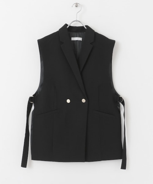 SENSE OF PLACE by URBAN RESEARCH(センスオブプレイスバイアーバンリサーチ)の「サイドベルトジレ(ジャケット/アウター・レディース・GRAY/BLACK/BEIGE・one)」の11枚目の写真