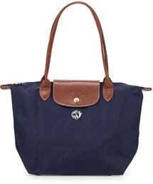 LONGCHAMP | Longchamp Le Pliage Monogrammed Small Shoulder Tote Bag, New Navy(ショルダーバッグ)