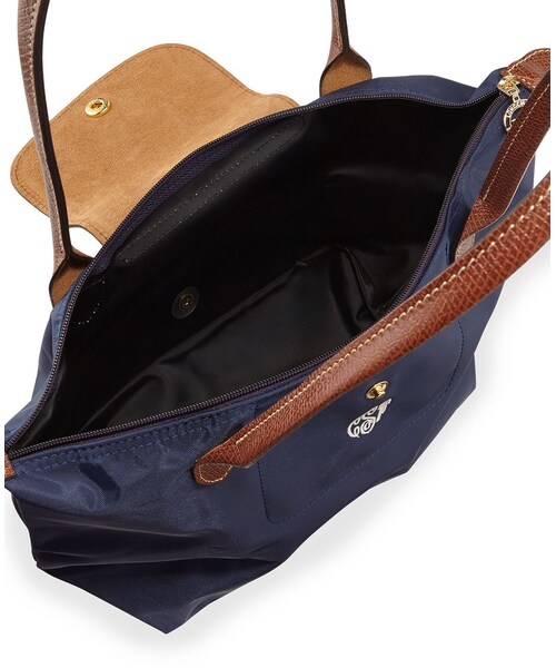 LONGCHAMP（ロンシャン）の「Longchamp Le Pliage Monogrammed Small Shoulder Tote Bag, New Navy（ショルダーバッグ・レディース・NEW NAVY）」の2枚目の写真