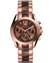 MICHAEL KORS | Michael Kors  Mini Rose Golden/Tortoise Stainless Steel Bradshaw Chronograph Watch(アナログ腕時計)