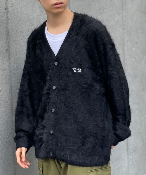 CIAOPANIC(チャオパニック)の「【23AW】【PENNEYS/ペニーズ】別注FOX 70S カーディガン(カーディガン/ボレロ・メンズ・イエロー/サックスブルー/ブルー/ブラック・M/L)」の2枚目の写真