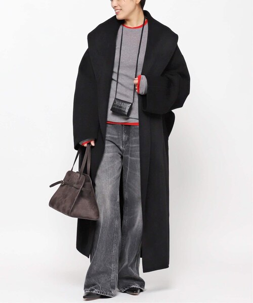 【冬バーゲン★特別送料無料！】 AP STUDIO（エーピーストゥディオ）の「shawl collar over Coat ジャケット・アウター