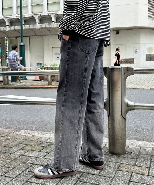 ALAND（エーランド）の「3.3 Field Trip／フロントスリットデニムパンツ（パンツ・メンズ・チャコール(18)/ブルー(80)・M/L）」の8枚目の写真