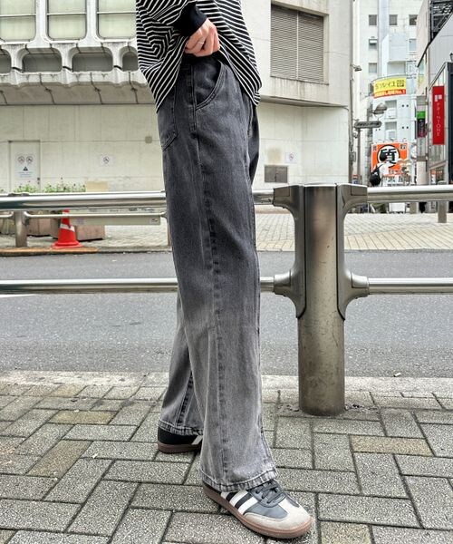 ALAND（エーランド）の「3.3 Field Trip／フロントスリットデニムパンツ（パンツ・メンズ・チャコール(18)/ブルー(80)・M/L）」の9枚目の写真
