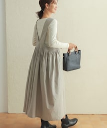 URBAN RESEARCH DOORS（アーバンリサーチドアーズ）の「コットンピンタックジャンパースカート（ワンピース/ドレス・レディース）」