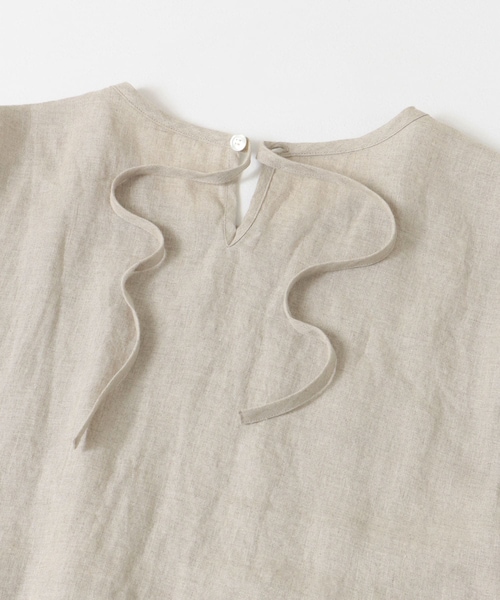 Vlas Blomme(ヴラスブラム)の「Vlas Blomme Soft Linen ワンピース(ワンピース/ドレス・レディース・Flax/CHARCOAL・FREE)」の8枚目の写真