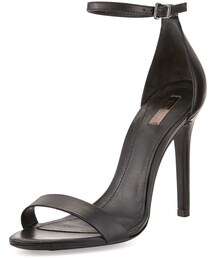 SCHUTZ | Schutz Cadey-Lee Leather Ankle-Strap Sandal, Black(サンダル)