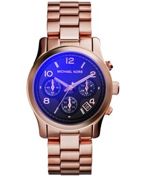 MICHAEL KORS | Michael Kors  Mid-Size Rose Golden Stainless Steel Runway Chronograph Watch(アナログ腕時計)