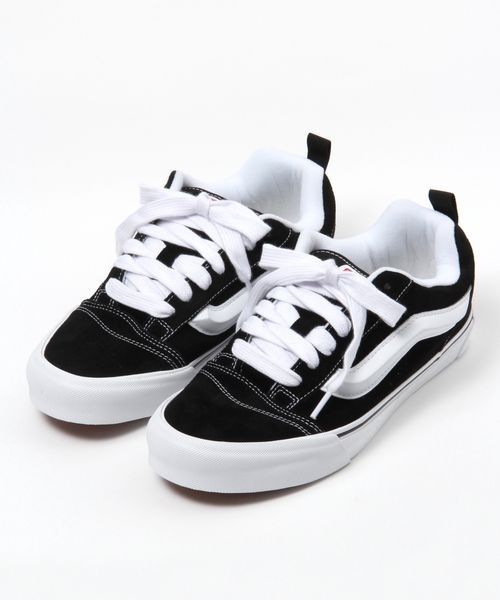 VANS KNU SKOOL ホワイト/ブラック US9/27cm 国内 7/14 発売】VANS KNU SKOOL “Black/White” ( Vans Knu Skool ホワイトスニーカー