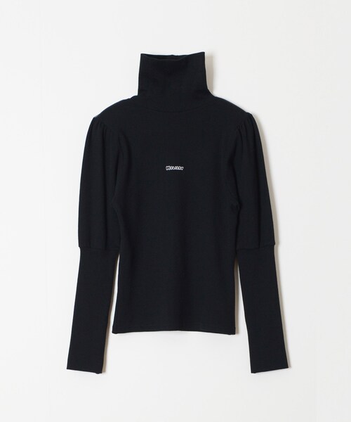 SUPER RIB PUFF HIGH-NECK TOPS（HOLIDAY）