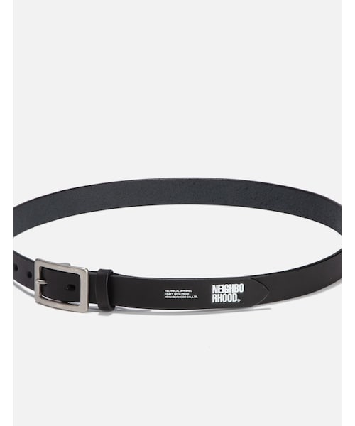 小物 NEIGHBORHOOD LEATHER NARROW BELT BLACK NEIGHBORHOOD LEATHER NARROW BELT