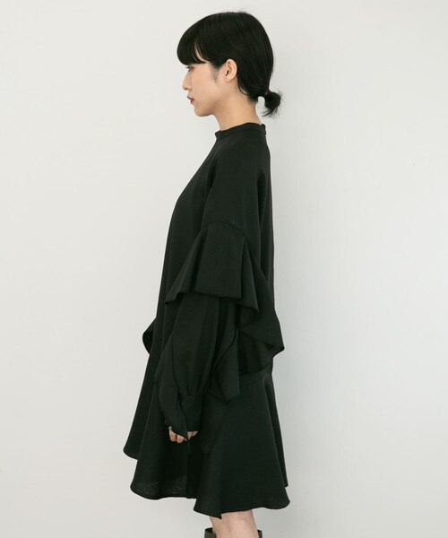 KBF（ケイビーエフ）の「フリルスリーブミニワンピース（ワンピース/ドレス・レディース・BLACK/BEIGE/KHAKI・one）」の15枚目の写真