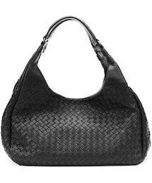 BOTTEGA VENETA | Bottega Veneta Medium Woven Napa Hobo Bag, Black(バックパック/リュック)
