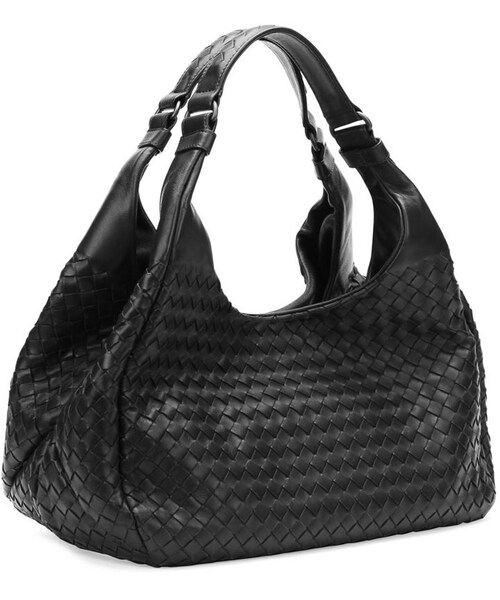 BOTTEGA VENETA（ボッテガヴェネタ）の「Bottega Veneta Medium Woven Napa Hobo Bag, Black（バックパック/リュック・レディース・BLACK）」の2枚目の写真
