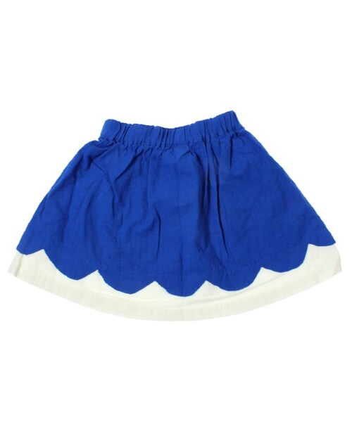 Petit jam（プチジャム）の「カナリアモチーフスカラップスカート（スカート・キッズ・ブルー/イエロー・80/90/95/100/110/120/130）」の5枚目の写真