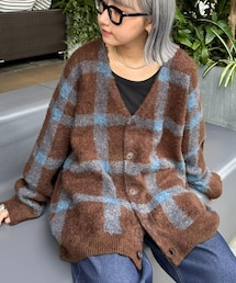 CIAOPANIC TYPY | 【ユニセックス】ジャガードシャギニットカーディガン(カーディガン/ボレロ)