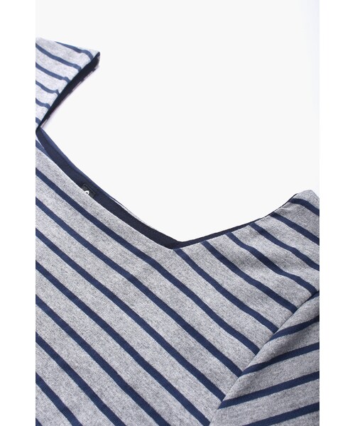 ORENDA（オレンダ）の「假套裝設計條紋俏皮洋裝（ジャケット/アウター・レディース・灰/黑・F）」の8枚目の写真