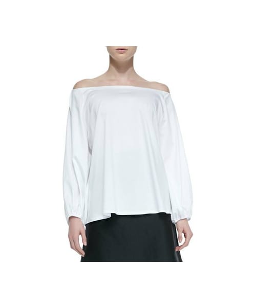 THE ROW（ザロウ）の「THE ROW Pepper Off-the-Shoulder Top, White（T