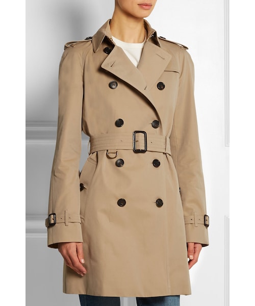 BURBERRY(バーバリー)の「Burberry London The Westminster Mid cotton-gabardine trench coat(ジャケット/アウター・レディース・Neutrals・UK12/UK14/UK16/UK18/UK4/UK6/UK10)」の3枚目の写真