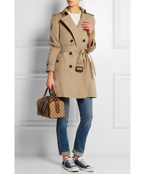 BURBERRY(バーバリー)の「Burberry London The Westminster Mid cotton-gabardine trench coat(ジャケット/アウター・レディース・Neutrals・UK12/UK14/UK16/UK18/UK4/UK6/UK10)」の4枚目の写真