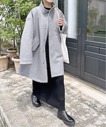 Spick and Span コート（その他） グレー 0402225E0303 Spick & Span（スピックアンドスパン）｜その他アウター（グレー