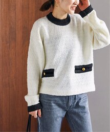 VERMEIL par iena（ヴェルメイユパーイエナ）の「《予約》ウィンターツイード ニットプルオーバー（トップス）」
