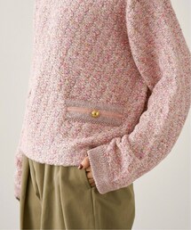 新品✨ヴェルメイユパーイエナ 23AW ツイード ニットプルオーバー VERMEIL par iena（ヴェルメイユパーイエナ）の「《予約》ウィンター