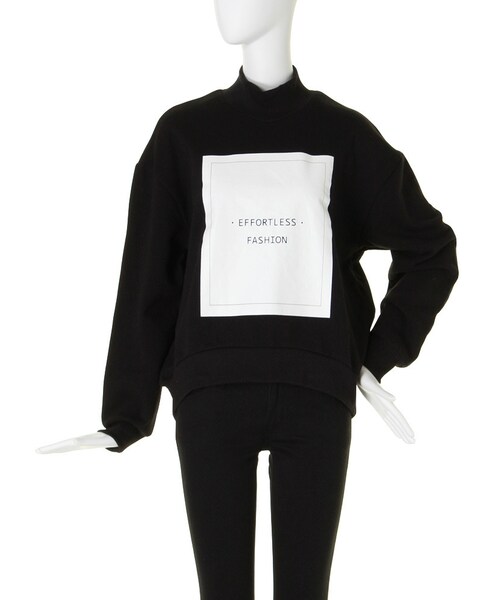 EMODA（エモダ）の「【M】スクエアBOX LOGOトレーナー（トップス・レディース・ホワイト/グレー/ブラック・S/M）」の4枚目の写真