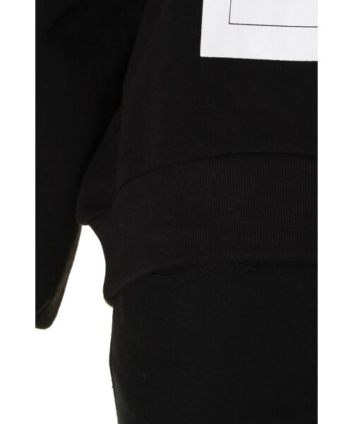 EMODA（エモダ）の「【M】スクエアBOX LOGOトレーナー（トップス・レディース・ホワイト/グレー/ブラック・S/M）」の9枚目の写真