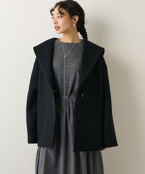 B4566■Whim Gazette ウィムガゼット メリンプミドルコート F メリンプミドルコート | Whim Gazette(ウィム ガゼット