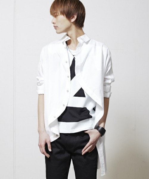 ANREALAGE(アンリアレイジ)の「ANREALAGE balloon shirt(シャツ/ブラウス・メンズ・ホワイト/ブラック・46/48)」の1枚目の写真