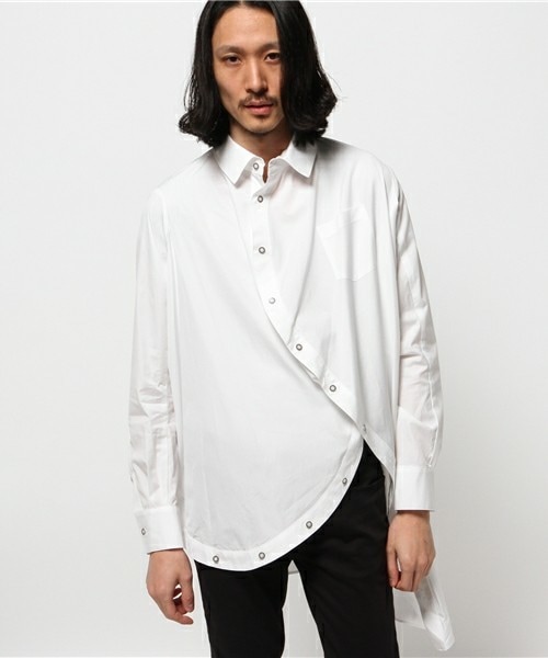 ANREALAGE(アンリアレイジ)の「ANREALAGE balloon shirt(シャツ/ブラウス・メンズ・ホワイト/ブラック・46/48)」の3枚目の写真