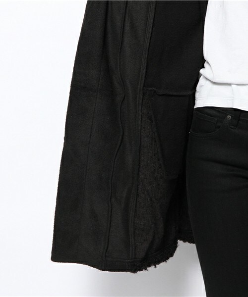 gomme（ゴム）の「フロントカバーロングパーカー（パーカー）」 - WEAR